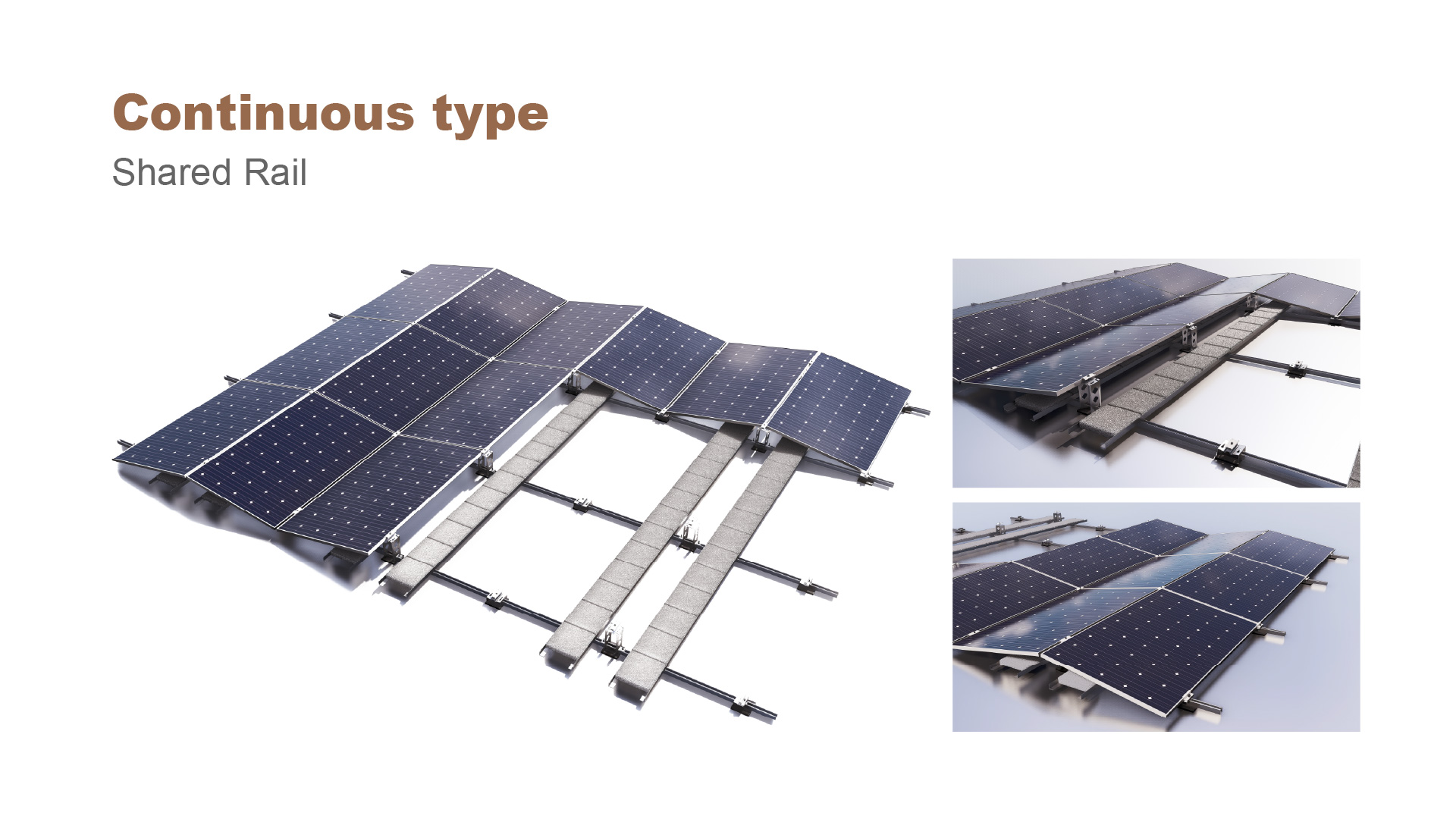 Shared Rauil Solar Flat Roof (Ballasted System) | Non-Penetrating & High Wind Resistance ...