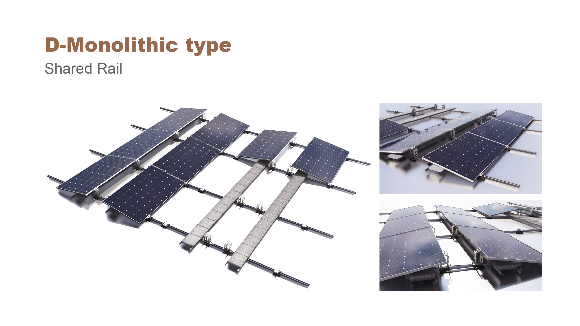 Shared Rauil Solar Flat Roof (Ballasted System) | Non-Penetrating & High Wind Resistance ...
